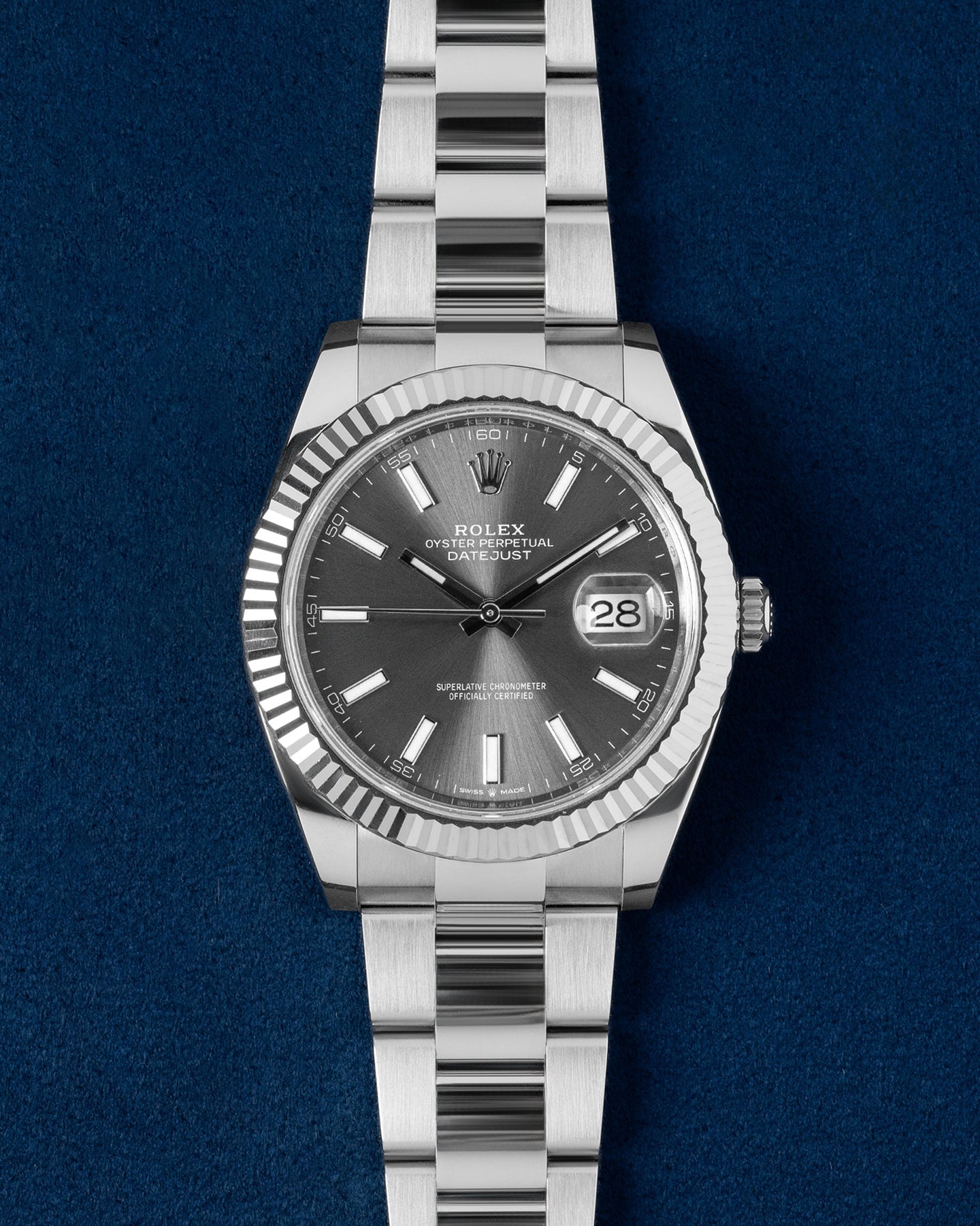 Rolex Datejust Rhodium Dial 126334