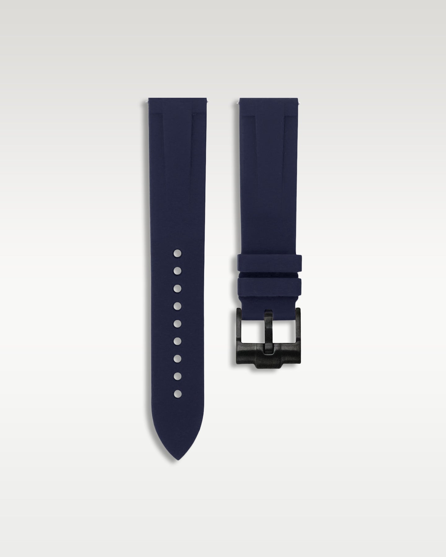 Quick Release Rubber Strap In Navy Blue
