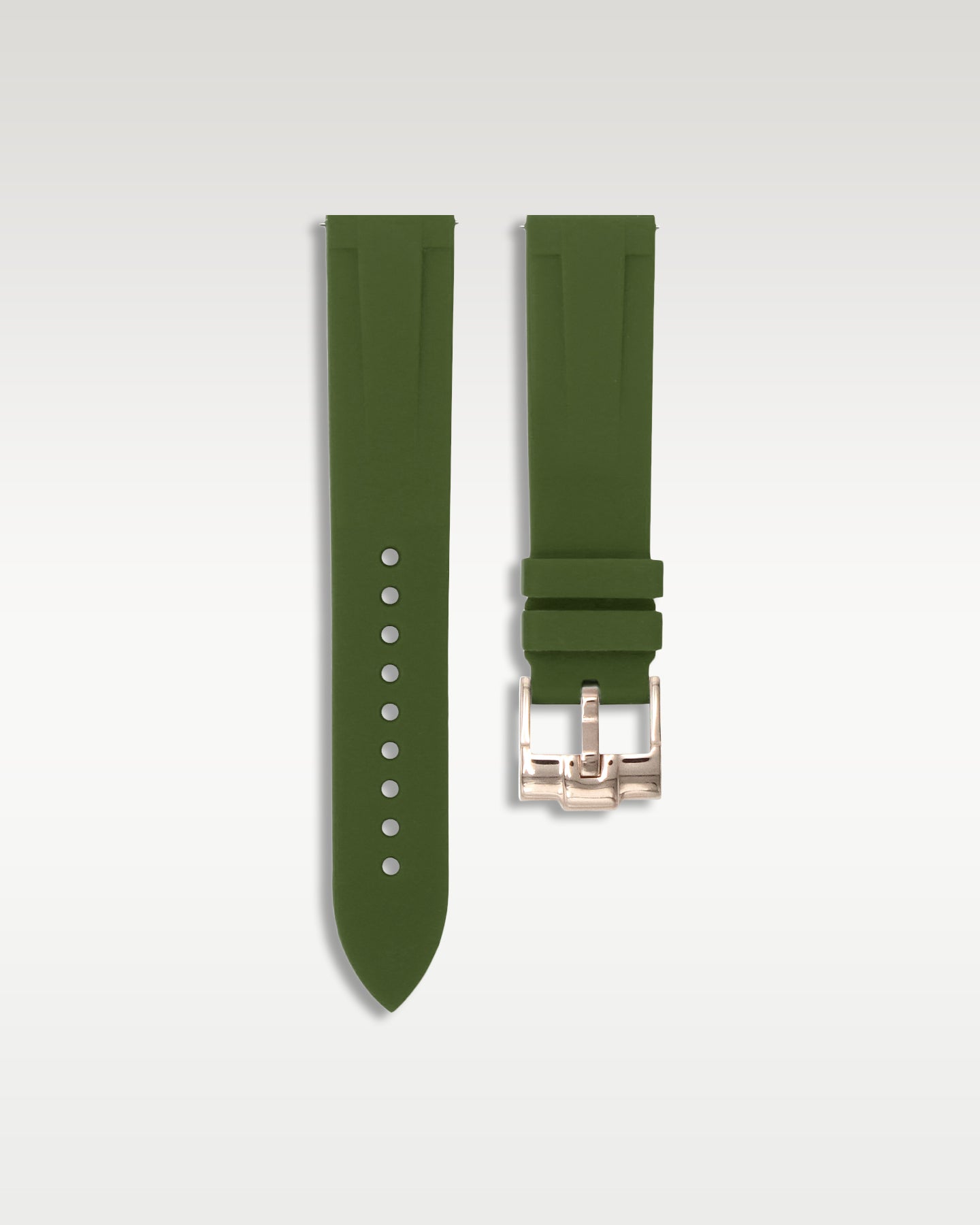Quick Release Rubber Strap in Forest Green