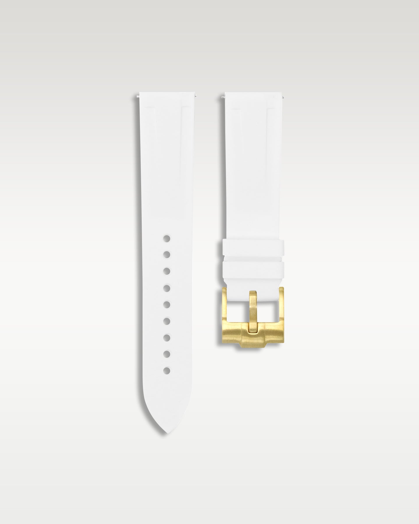Quick Release Rubber Strap in White