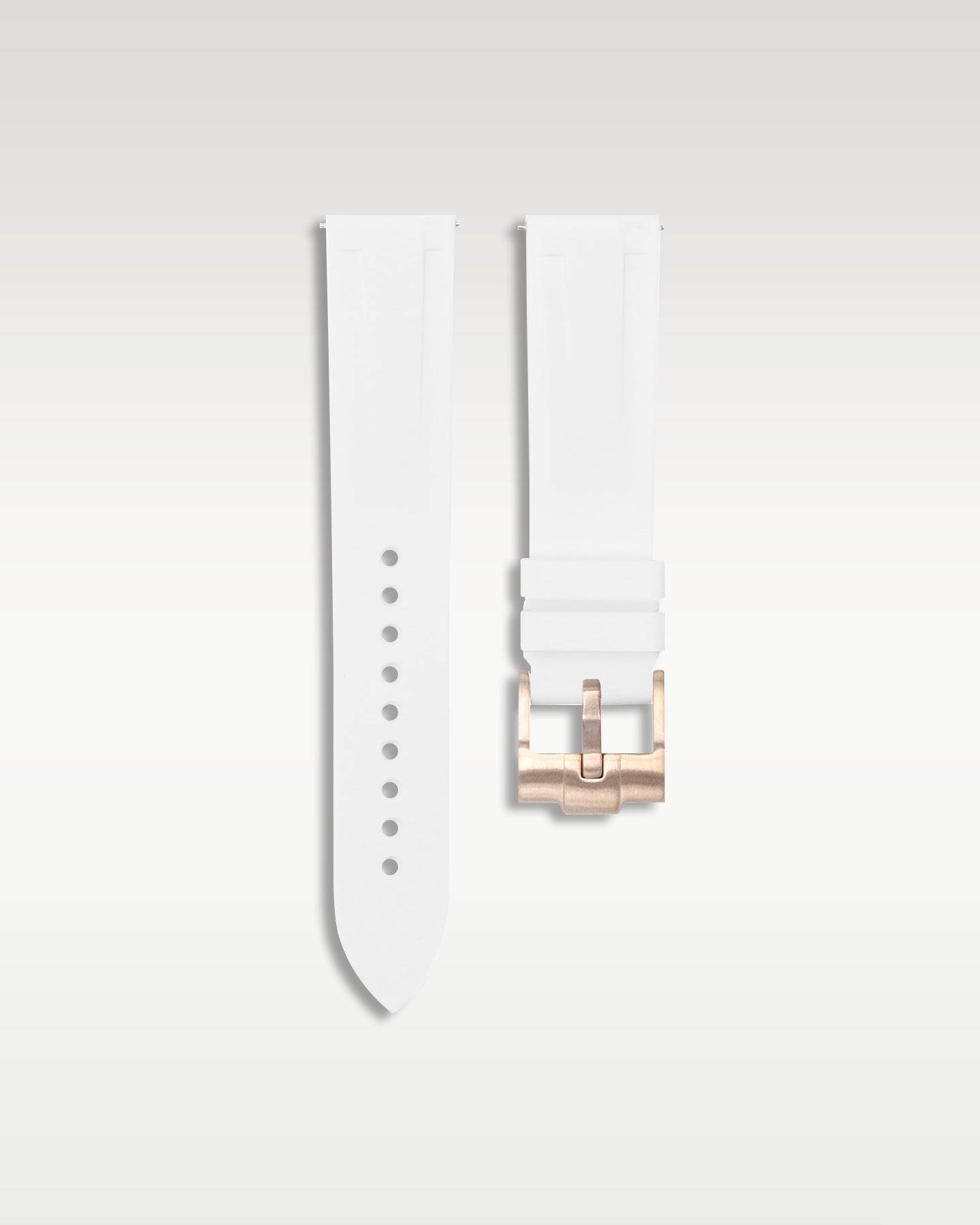 Quick Release Rubber Strap in White