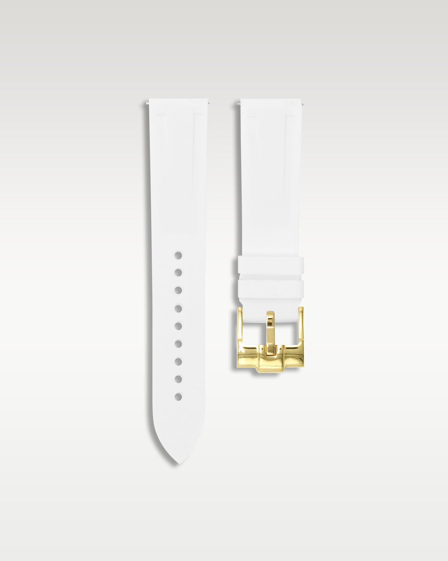 Quick Release Rubber Strap in White
