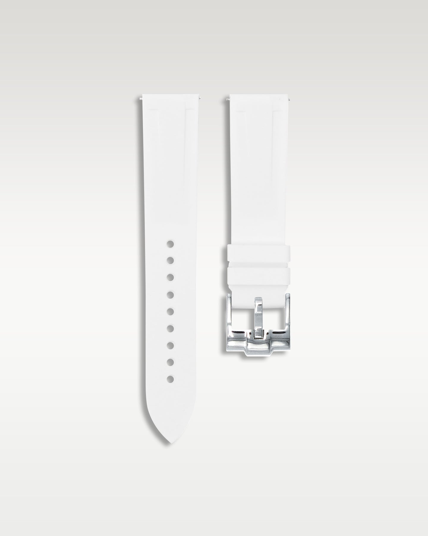 Quick Release Rubber Strap in White