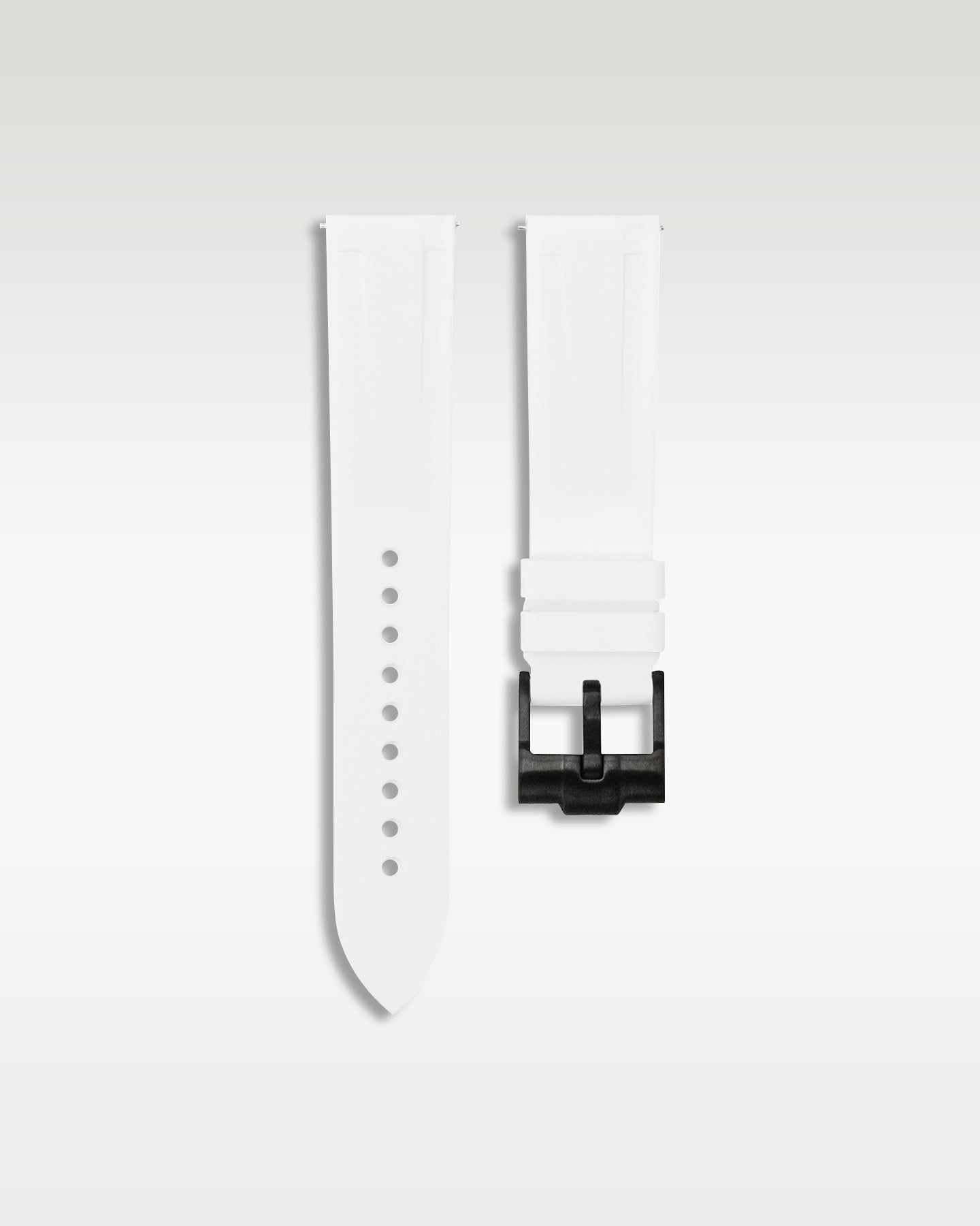 Quick Release Rubber Strap in White