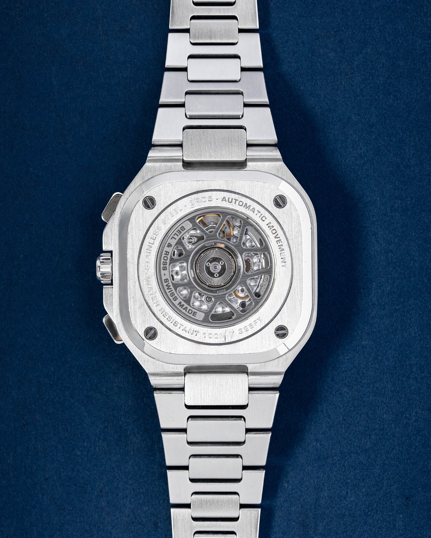 40mm Stainless Steel Blue Square Bell And Ross Br-05 Watch | Grand Caliber