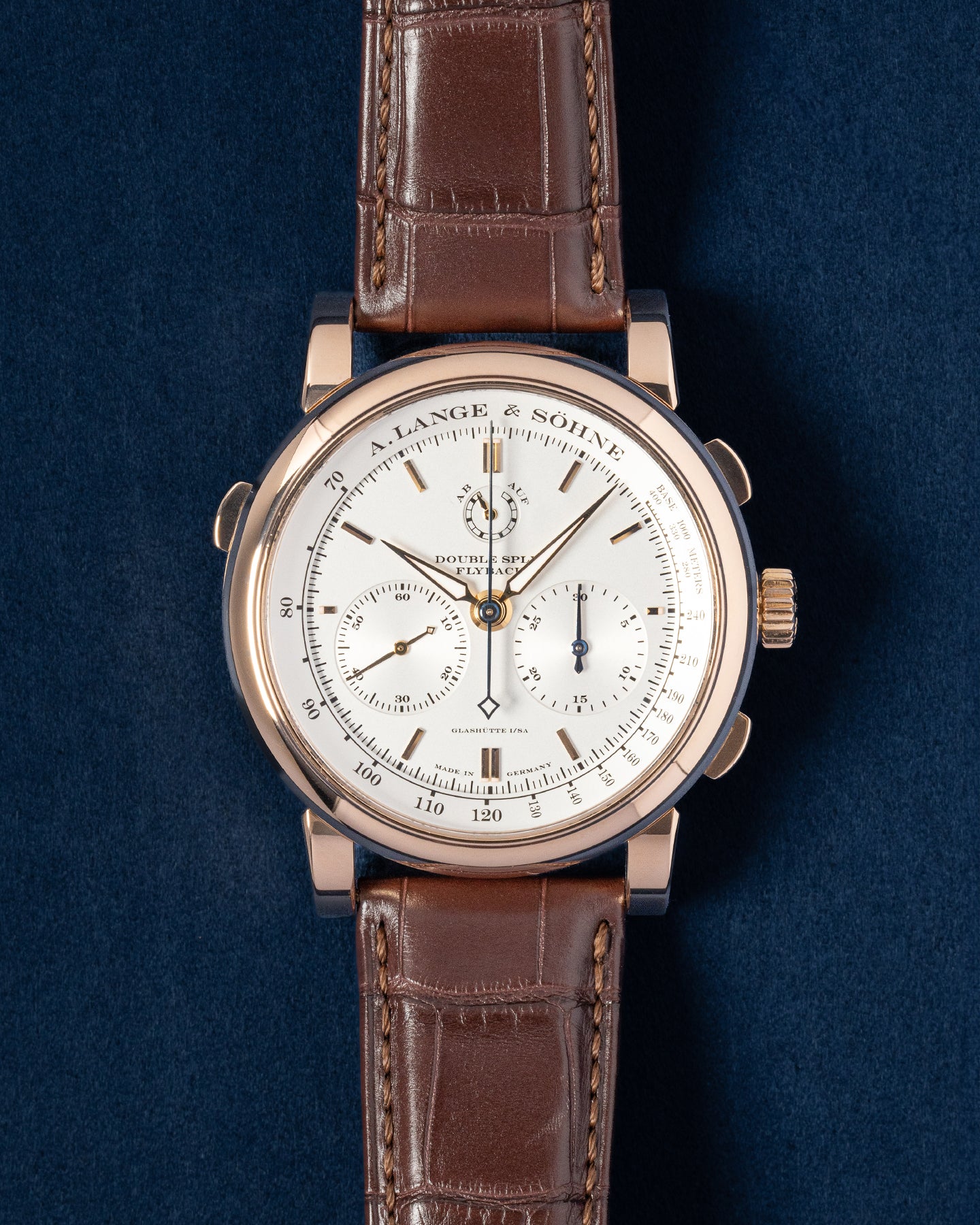 Rose Gold A Lange and Sohne Double Split 404.032 Watch | Grand Caliber Dallas