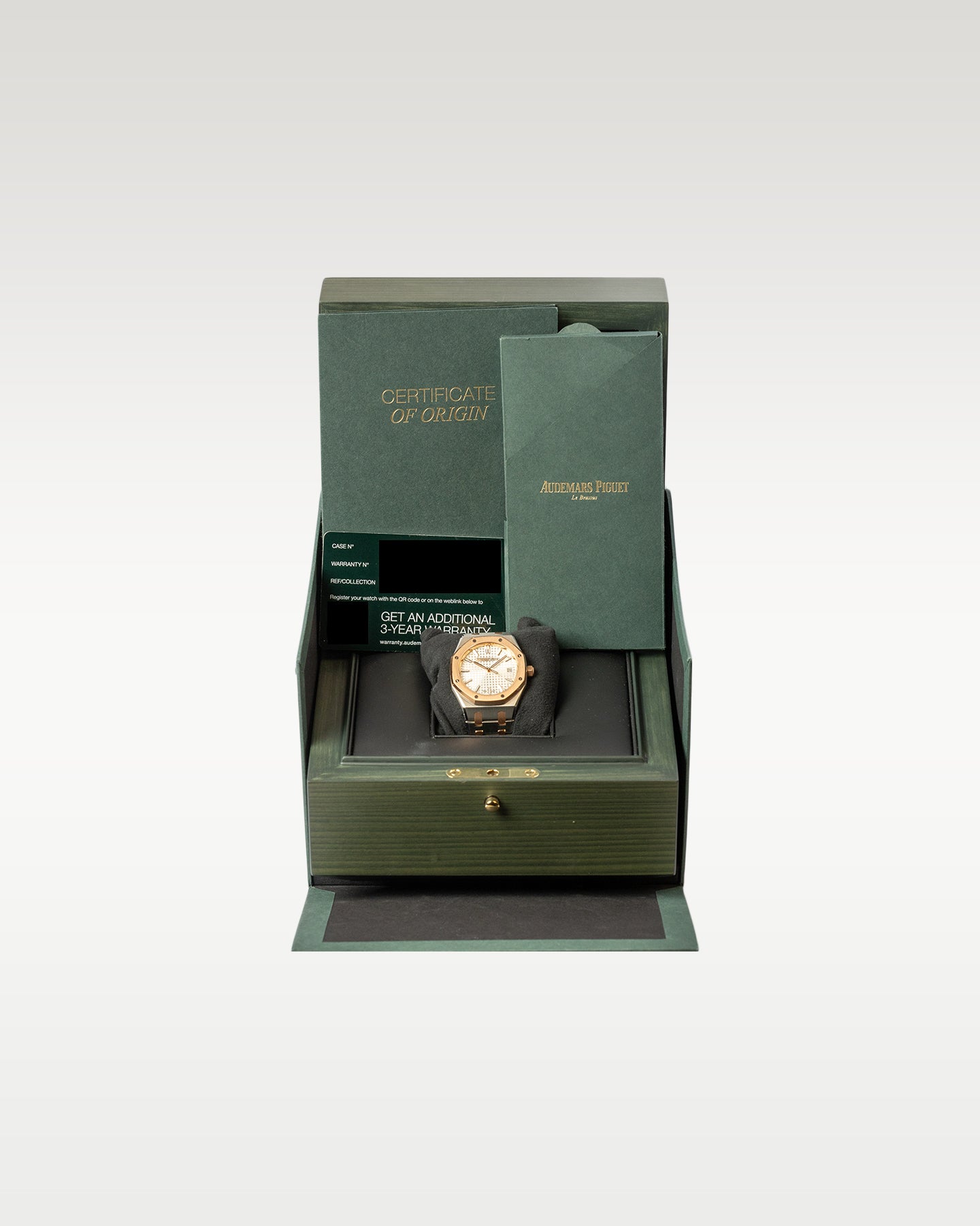 2022 Two Tone Rose Gold Audemars Piguet Royal Oak 15450SR 34mm Watch