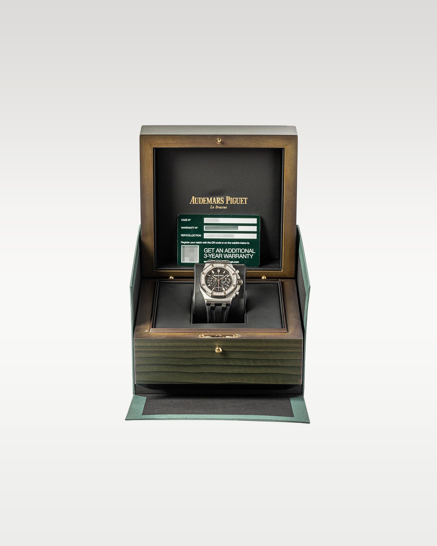 37mm Steel and Diamond Black Audemars Piguet Royal Oak Offshore 26231ST Watch at Grand Caliber