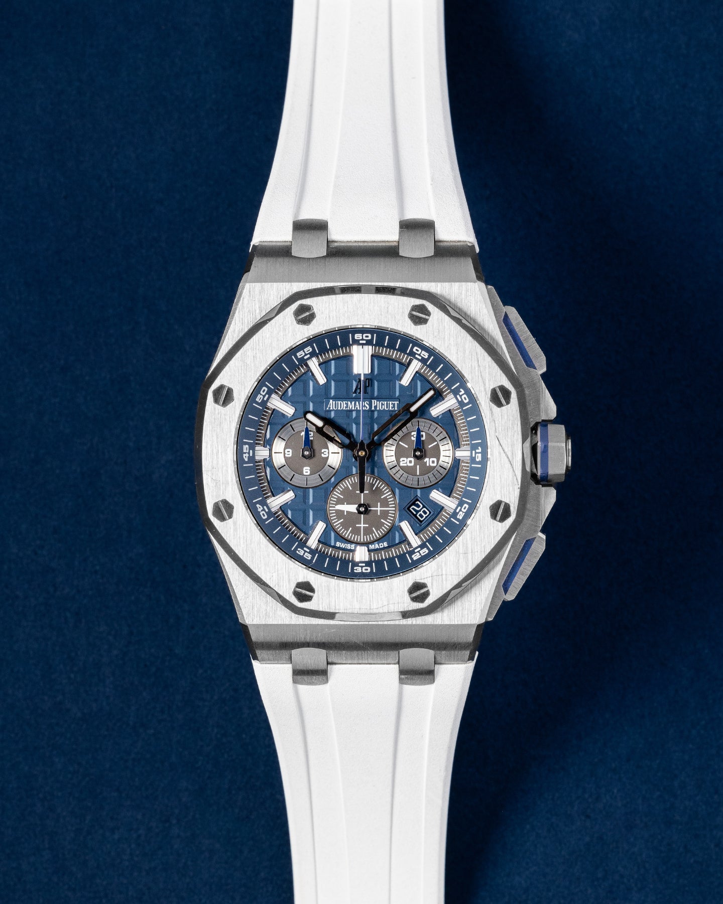Blue Audemars Piguet Royal Oak Offshore 26480TI | Grand Caliber Dallas