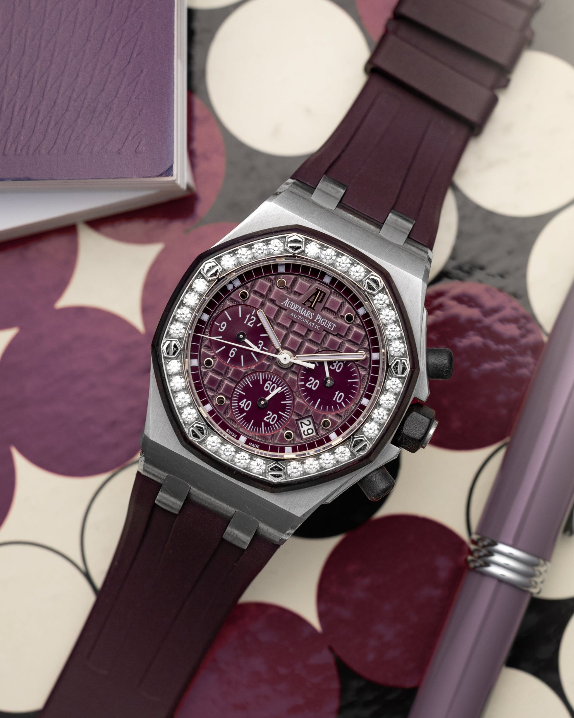 Purple AP Royal Oak Offshore Lady 26048SK.ZZ.D066CA.01 | Grand Caliber Dallas, Texas