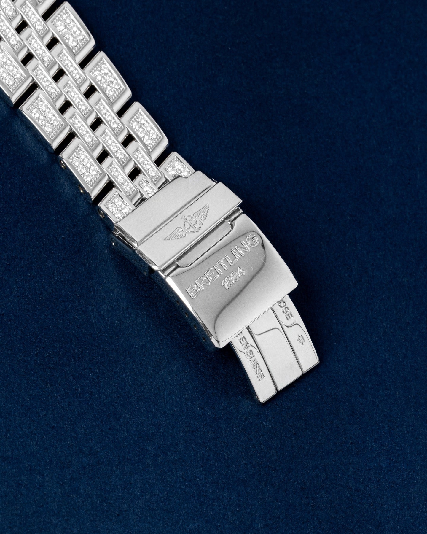 White Gold Diamond Breitling Bentley Motors J25363AL | Grand Caliber Dallas, Texas