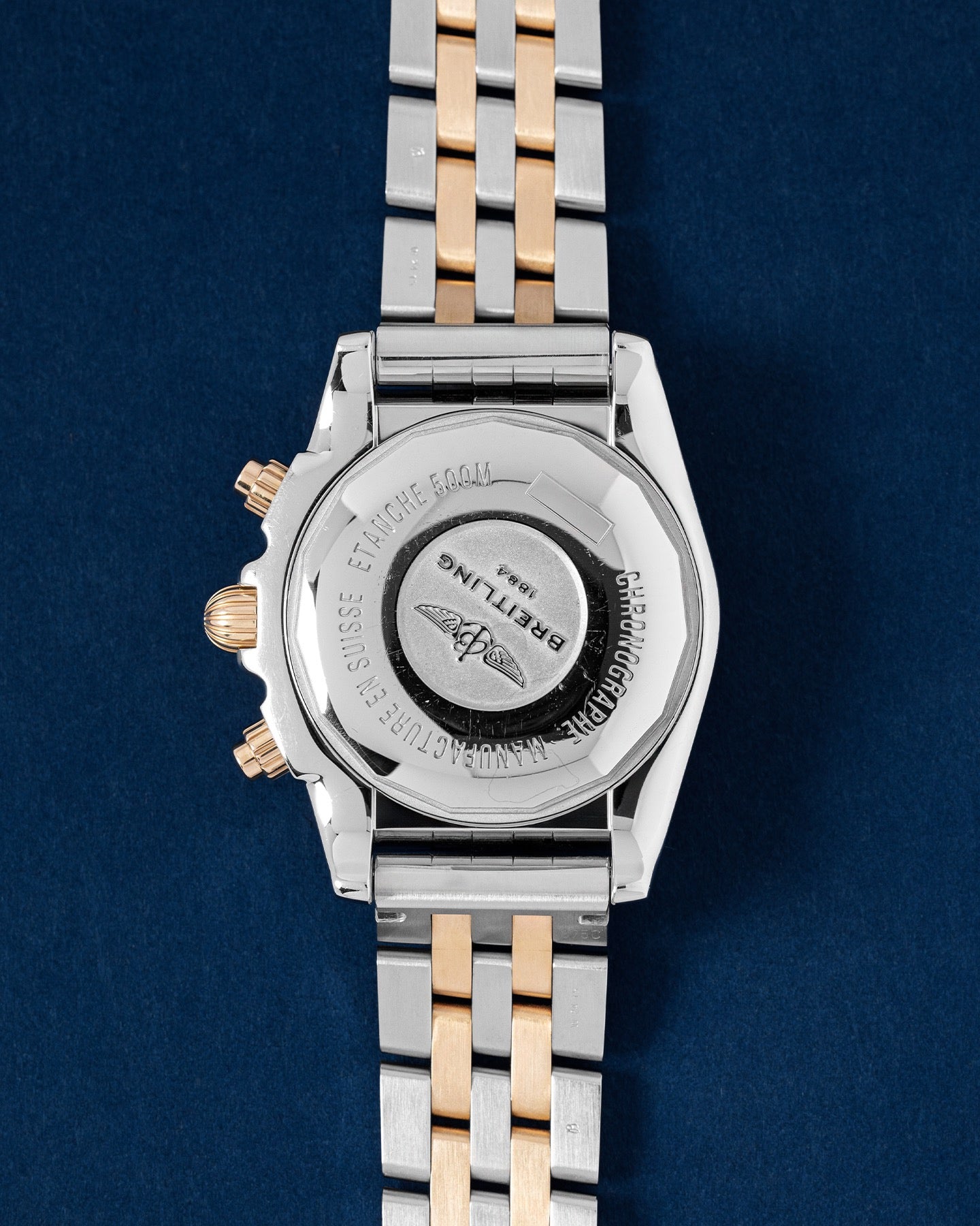 Two Tone Breitling Chronomat 44 CB011012.Q576.375C | Grand Caliber TX