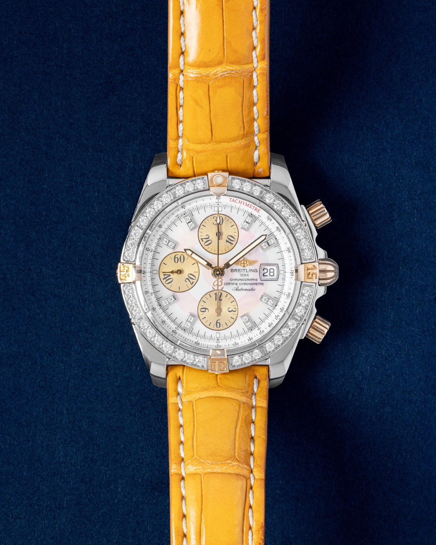 Breitling Chronomat Evolution MOP Dial B1335653/A572 | Grand Caliber Dallas, Texas