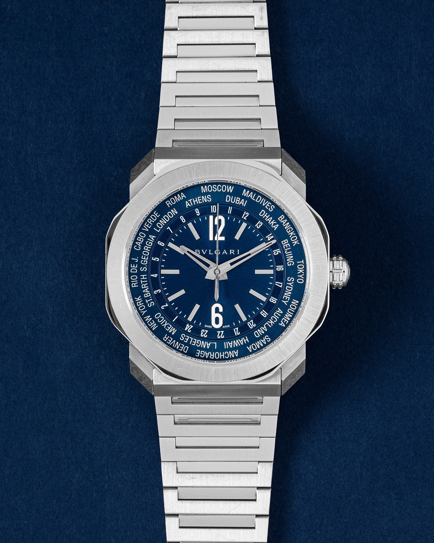 Bulgari Octo Roma Worldtimer 103481 | Bvlgari DFW – Grand Caliber