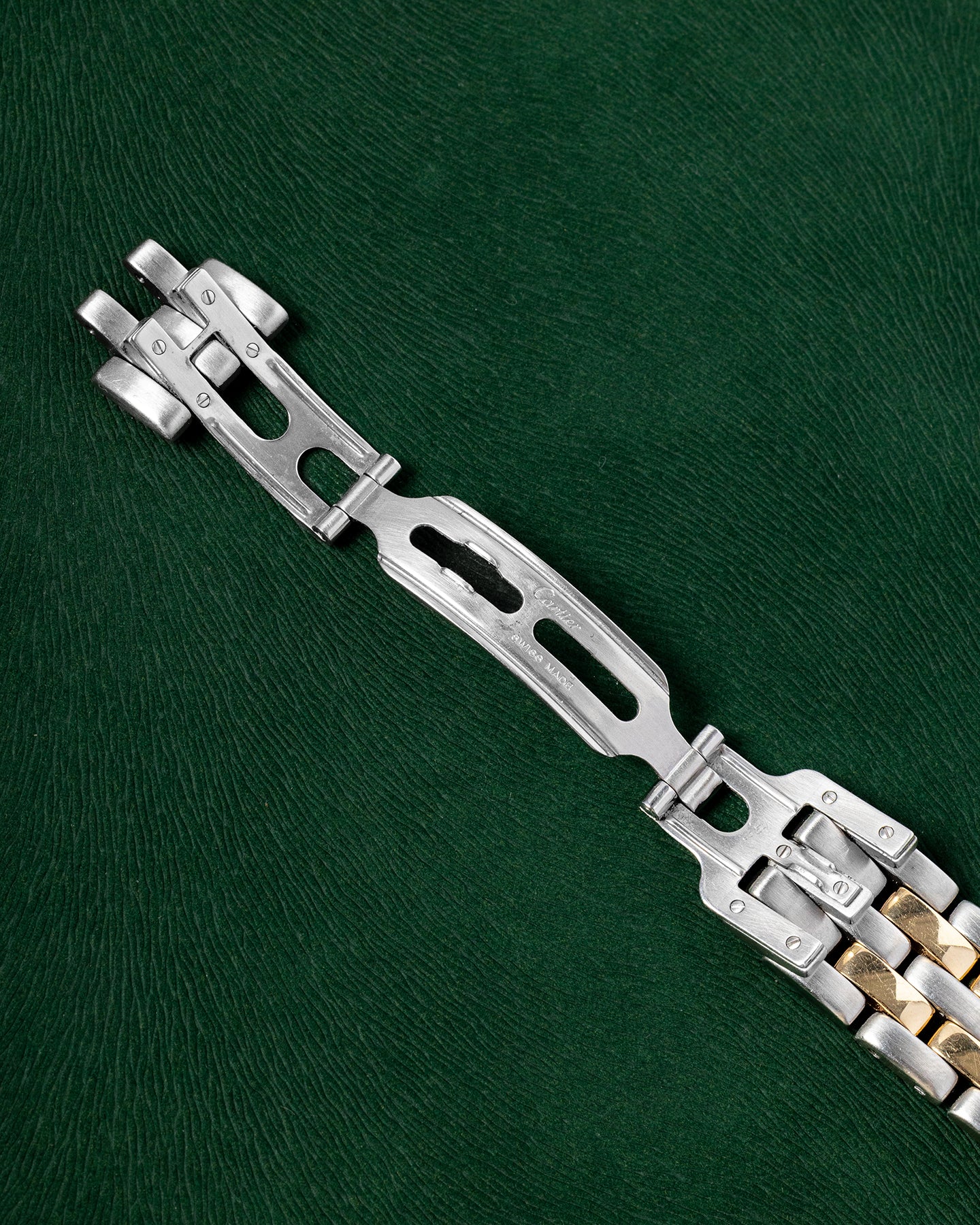 Two Tone Yellow Gold 1988 27mm White Dial Cartier Panthere 183949