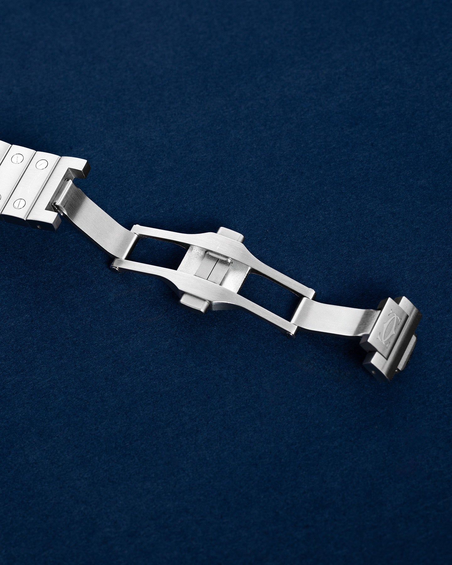 Medium Model Blue Cartier Santos de Cartier WSSA0063 | Grand Caliber Watches