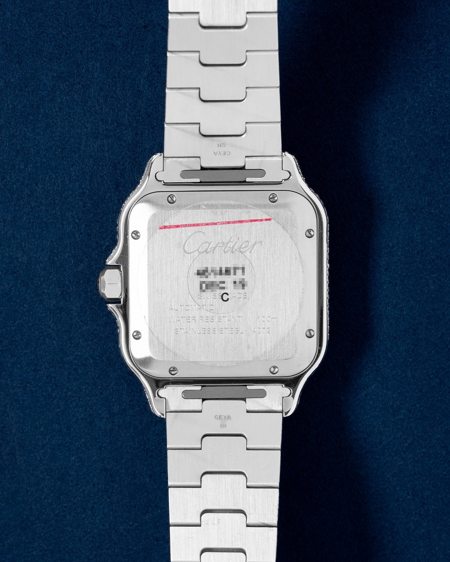 Aftermarket Diamond Cartier Santos De Cartier WSSA0018 | Grand Caliber DFW, Texas