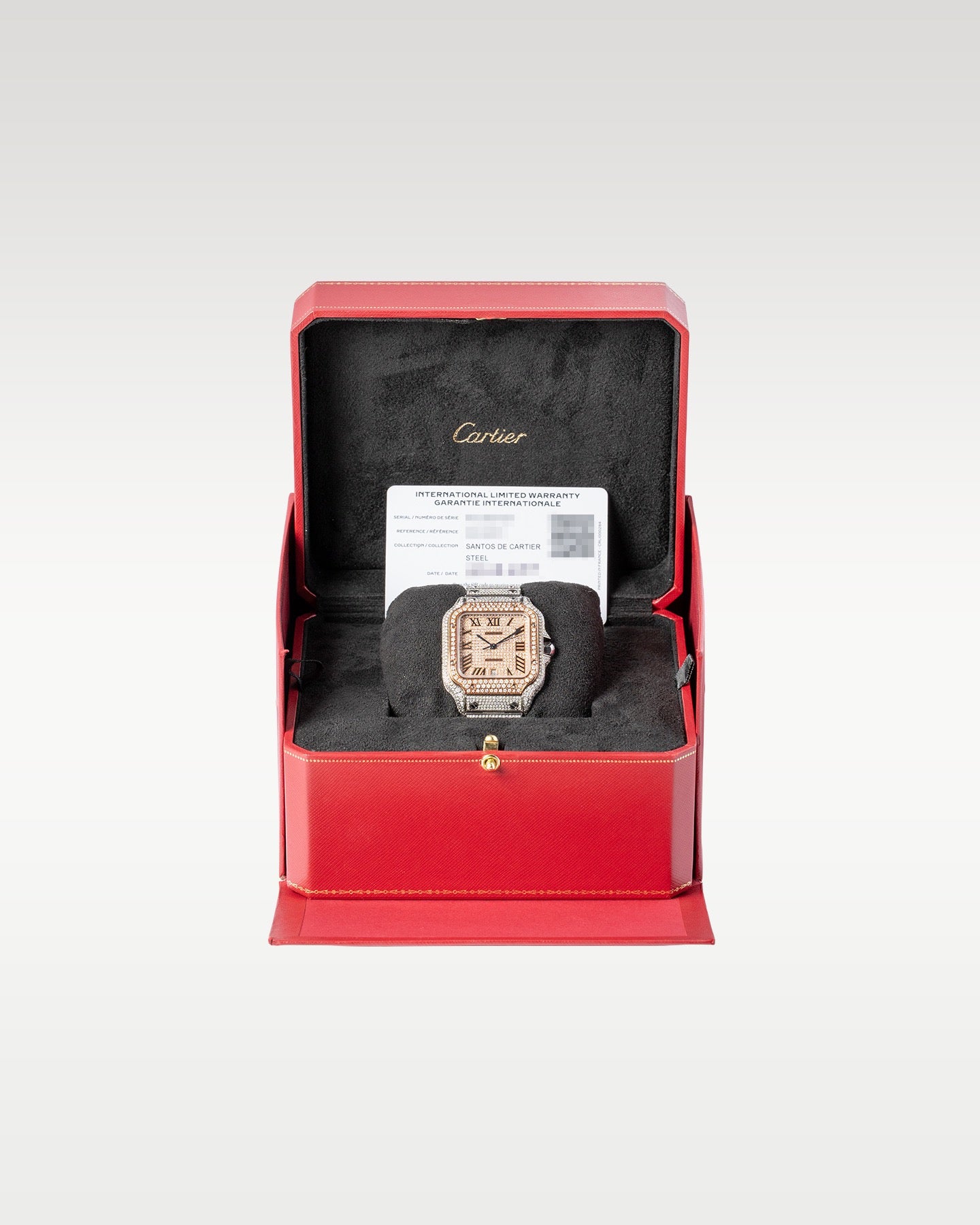 Aftermarket Diamond Cartier Santos De Cartier WSSA0018 | Grand Caliber DFW, Texas
