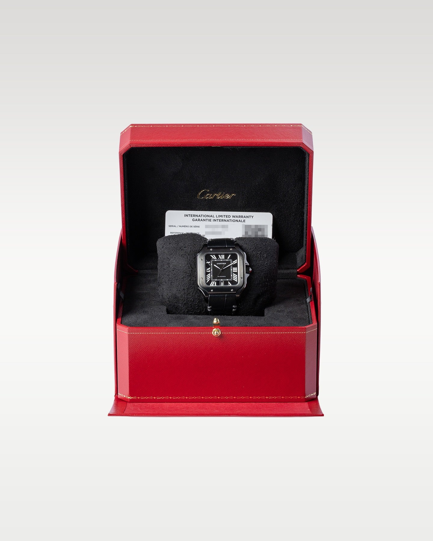 39.8 Black Cartier Santos De Cartier WSSA0039 | Grand Caliber Dallas, TX