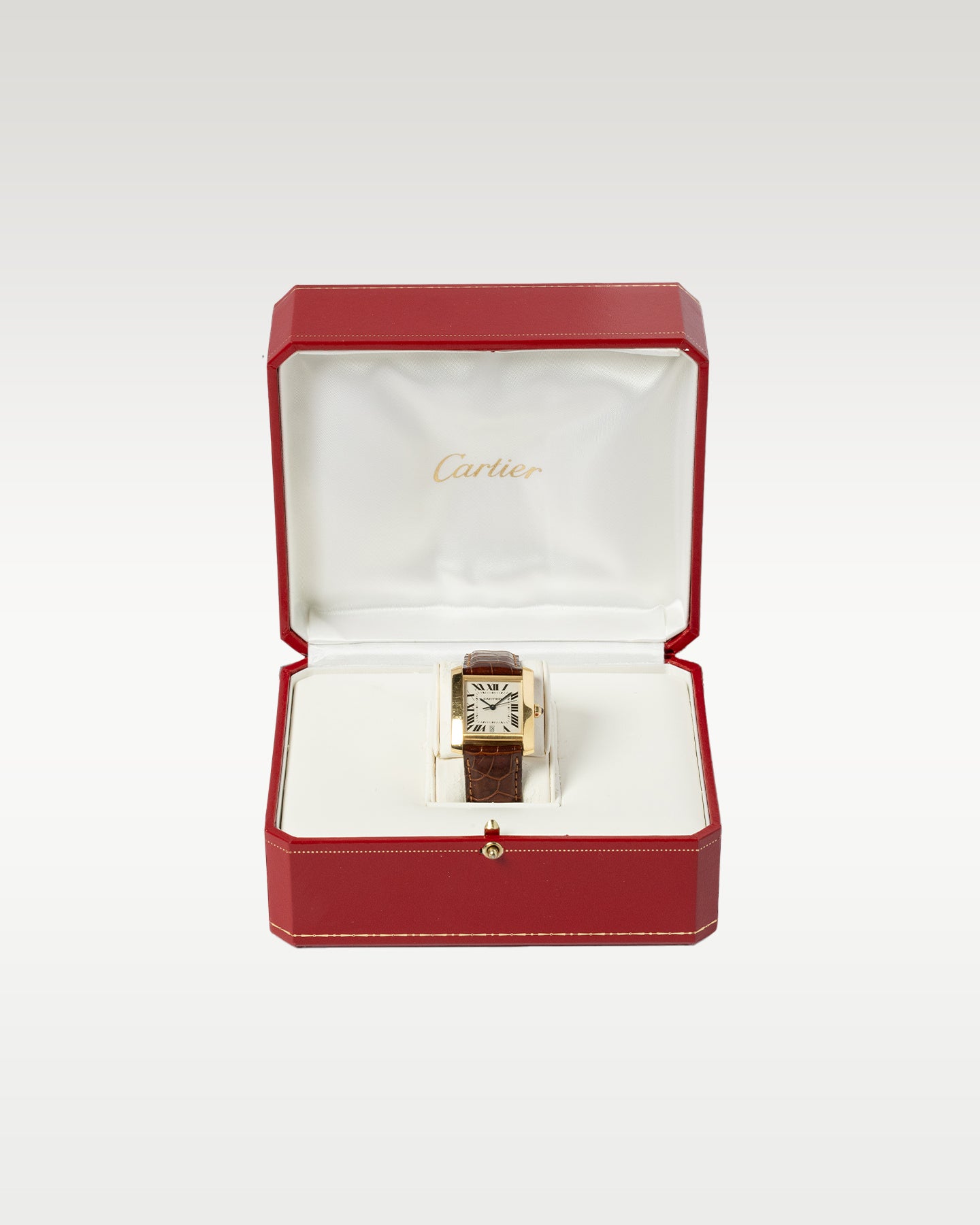 Yellow Gold Cartier Tank Francaise 1840 Vintage Watch at Grand Caliber