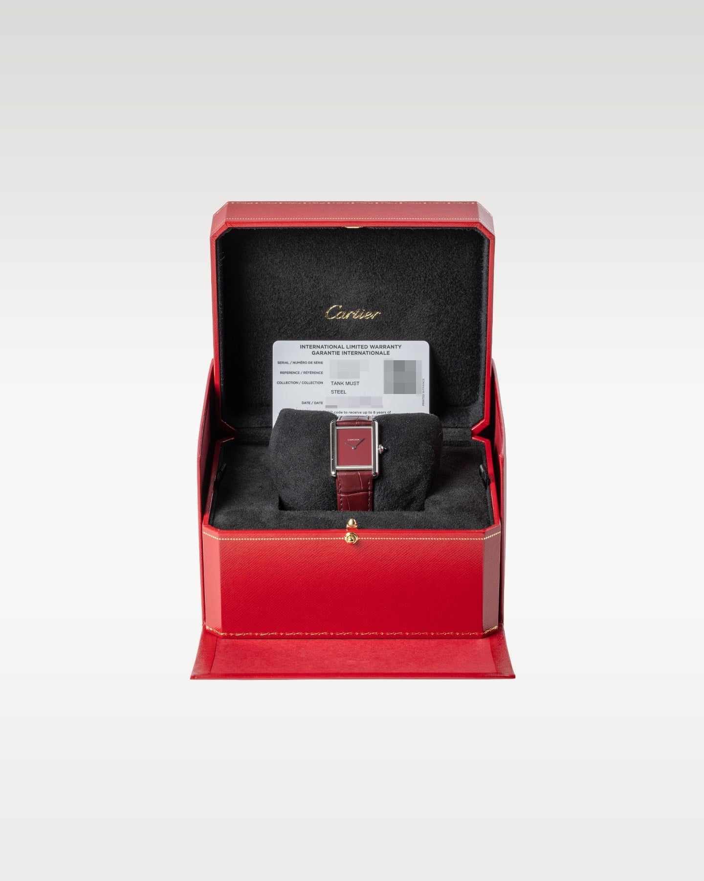 Red Cartier Tank Must WSTA0054 | Grand Caliber Dress Watches Dallas