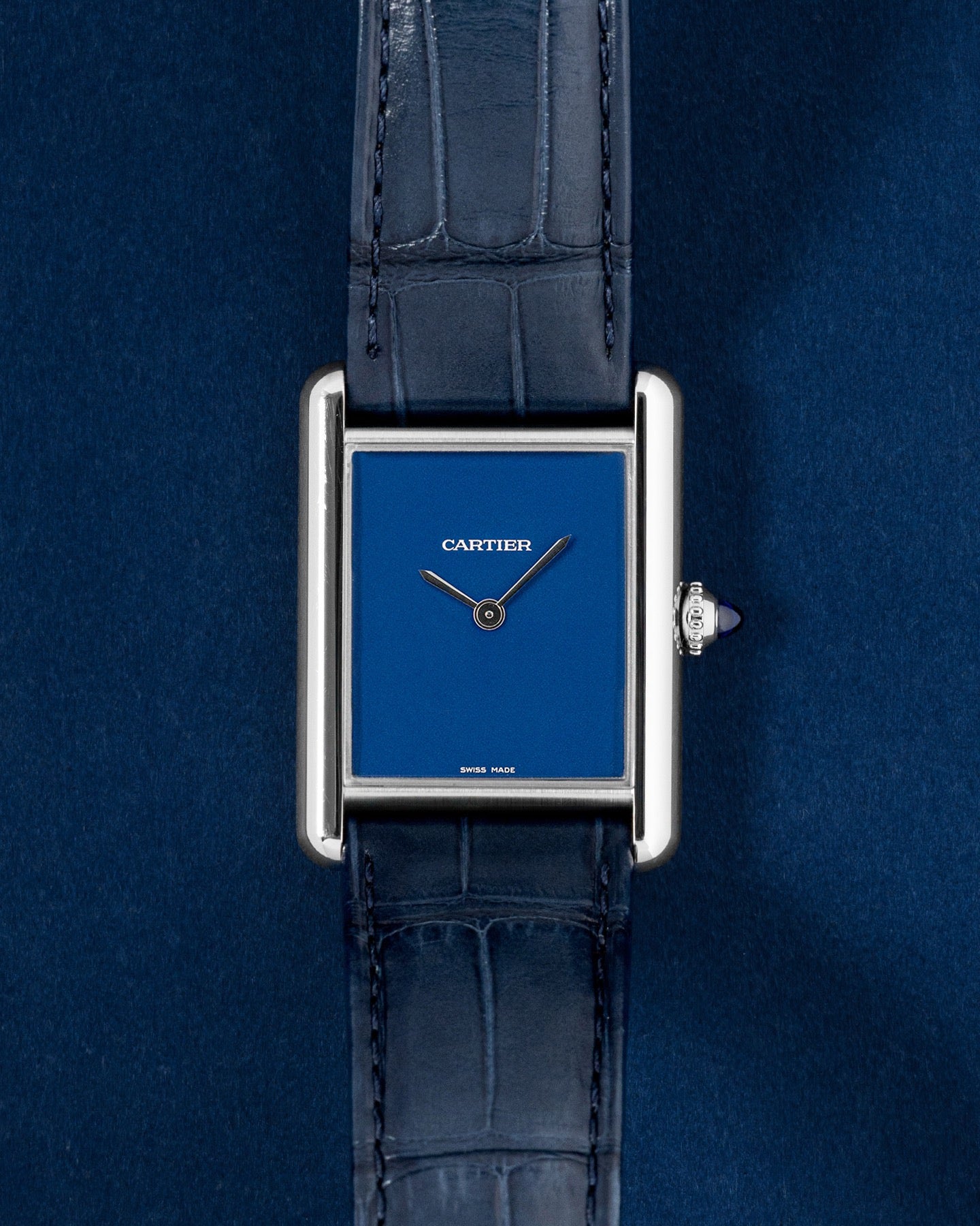 blue Cartier Tank Must WSTA0055 | Grand Caliber women's watches