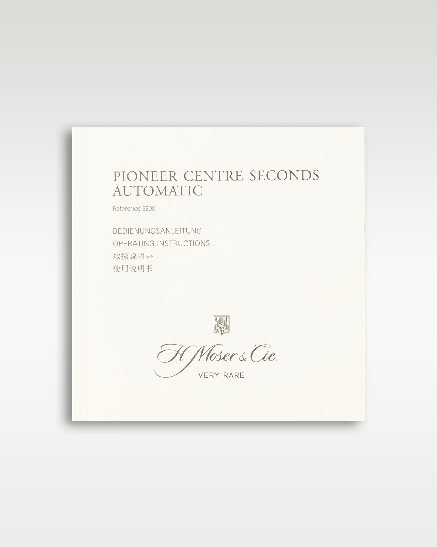 H.moser & Cie. Pioneer Centre Seconds 3200-1200