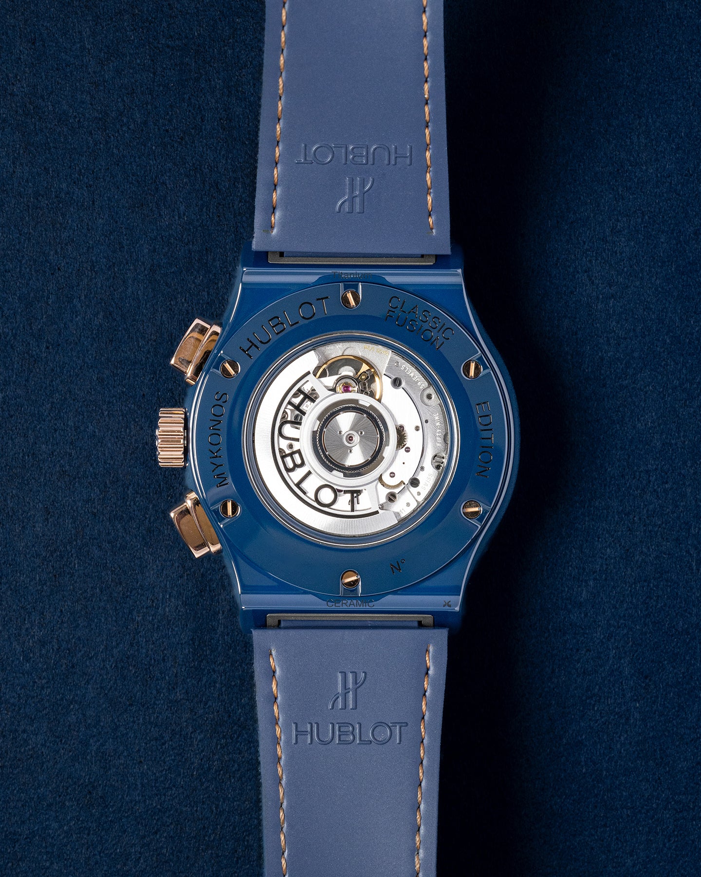 Limited Edition Hublot Classic Fusion Chronograph Boutique Mykonos 521.EO.7128.LR.MYO21 Watch