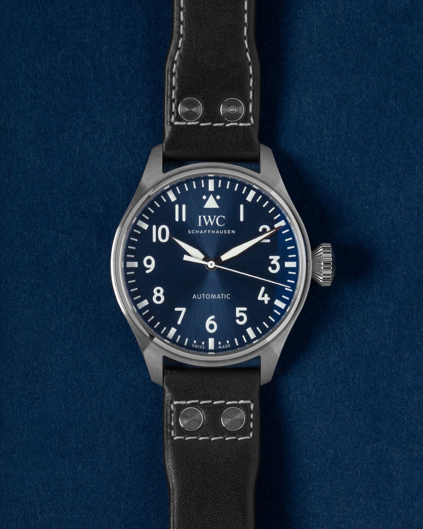 Blue IWC Big Pilot's Watch 43 IW329303 | Grand Caliber Dallas