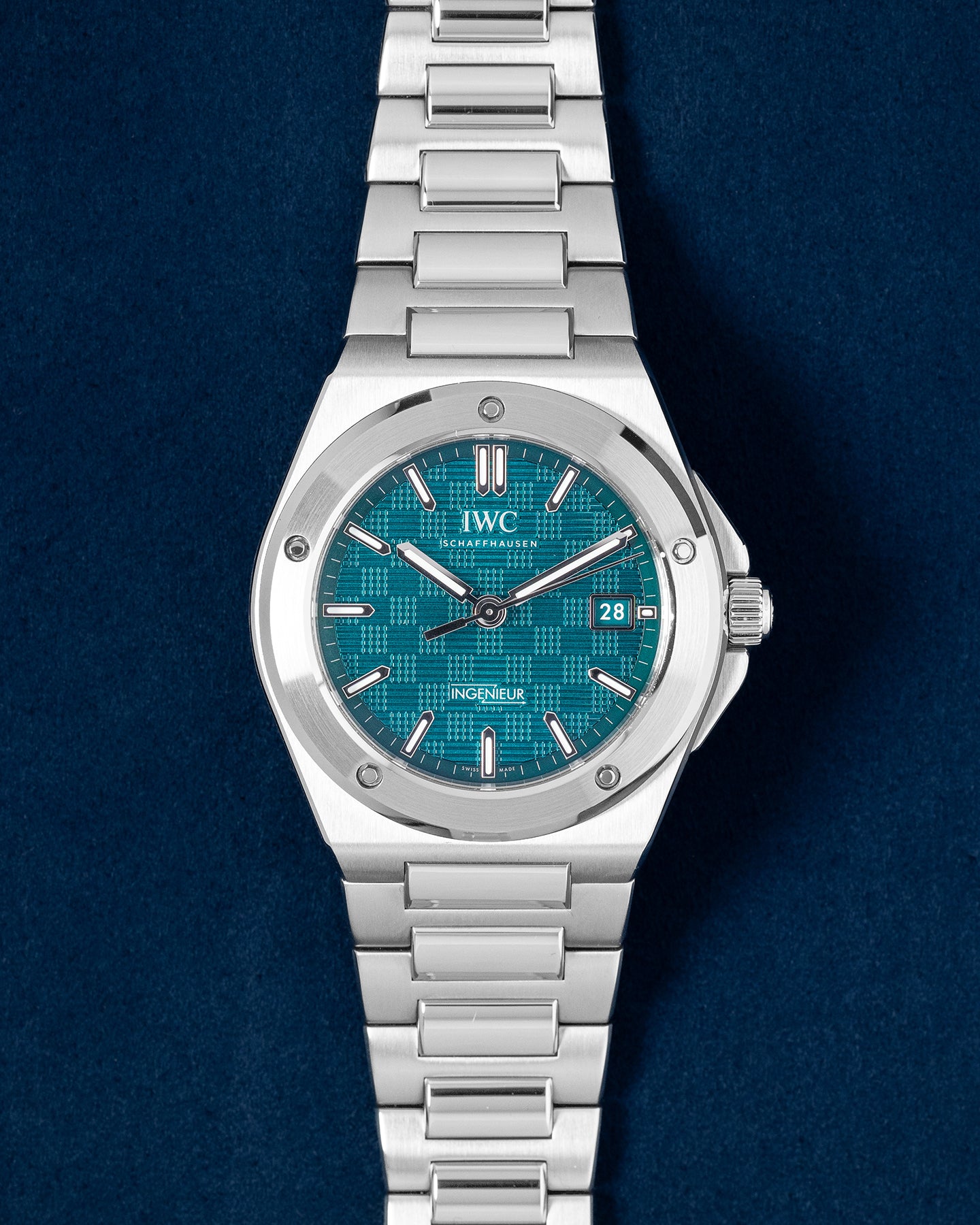 2023 Steel Aqua IWC Ingenieur IW328903 Watch | Grand Caliber Dallas