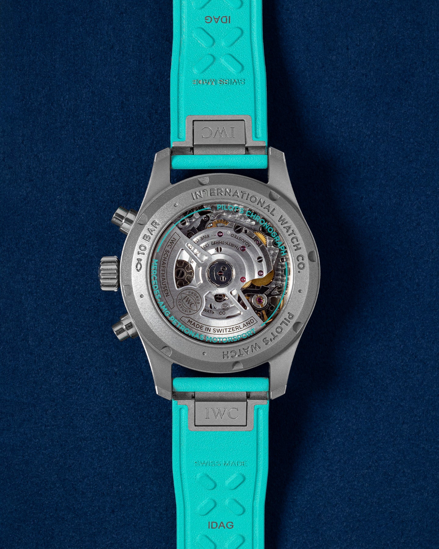 Titanium IWC Pilot Chronograph Petronas AMG F1 IW388108 Watch | Grand Caliber