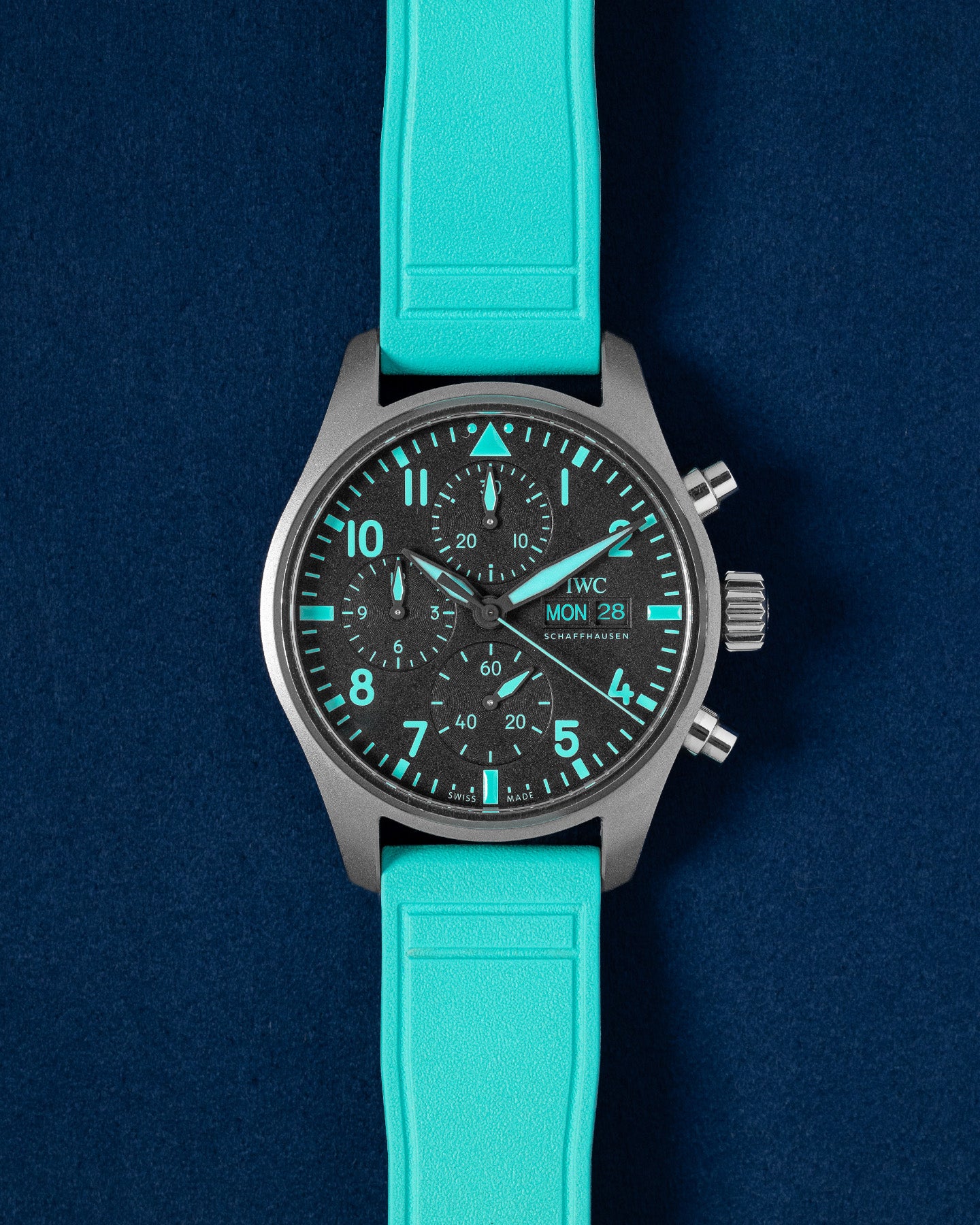 Titanium IWC Pilot Chronograph Petronas AMG F1 IW388108 Watch | Grand Caliber