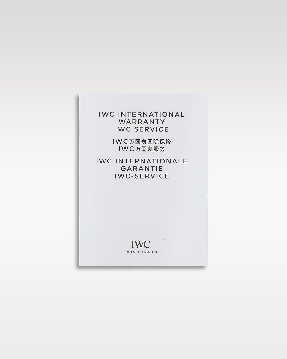 IWC, Portofino Moon Phase Edition 150 Years, IW516406, IWC international warranty and service booklet