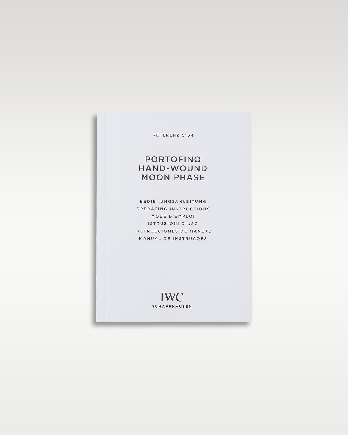 IWC, Portofino Moon Phase Edition 150 Years, IW516406, operating instructions booklet