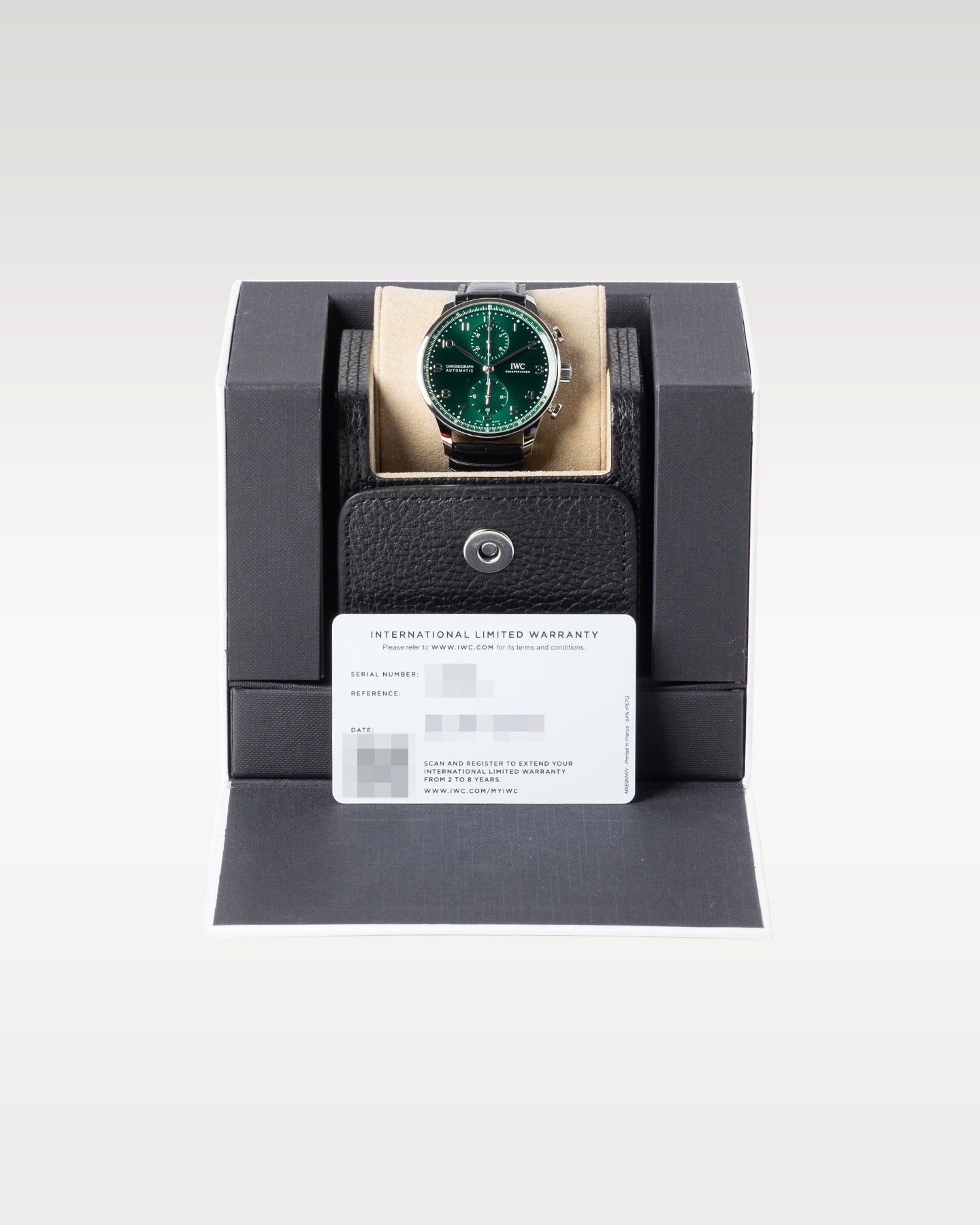 green IWC Portugieser Chronograph IW371615 | grand caliber texas