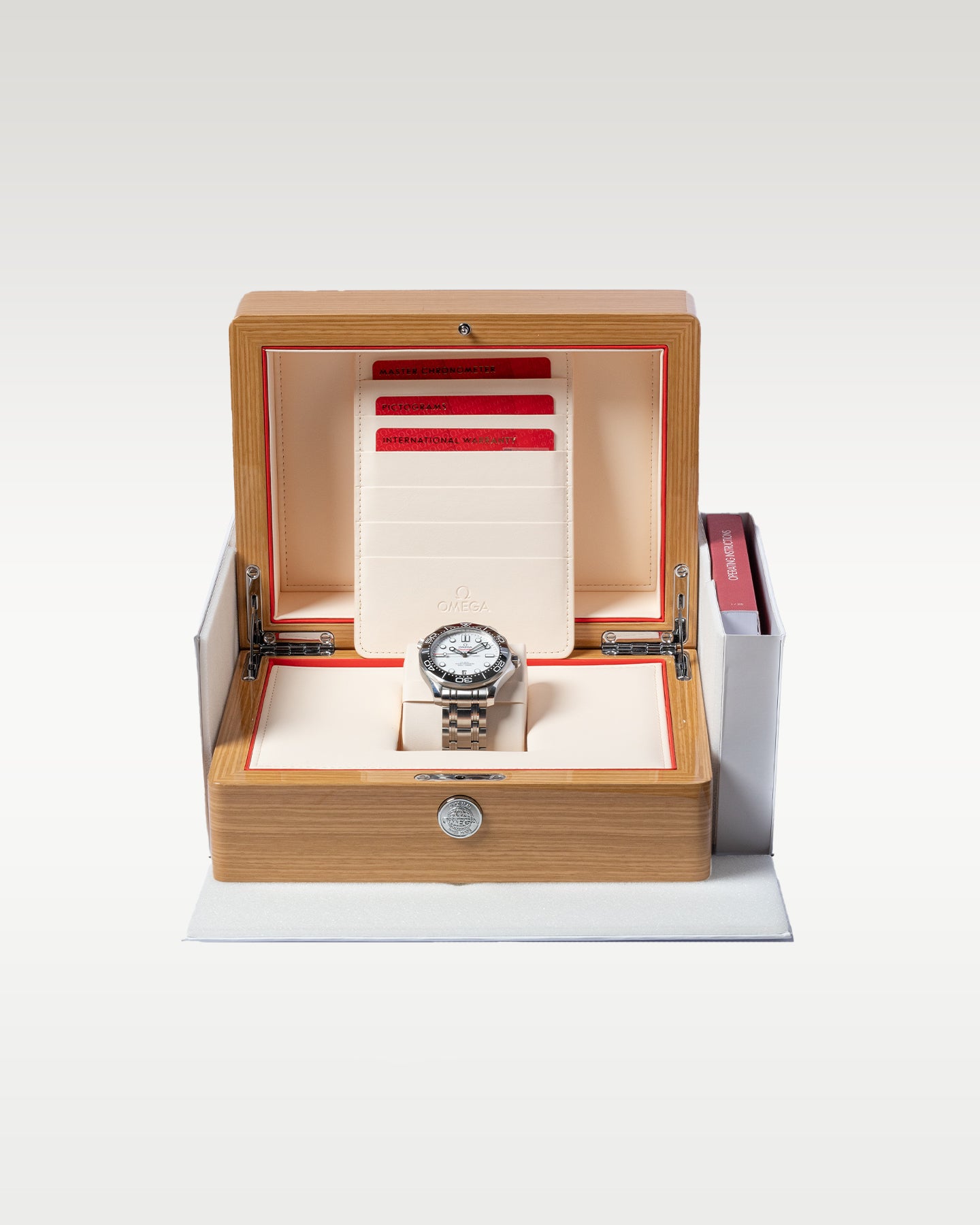 42mm Stainless Steel White Dial Omega Seamaster 210.30.42.20.04.001