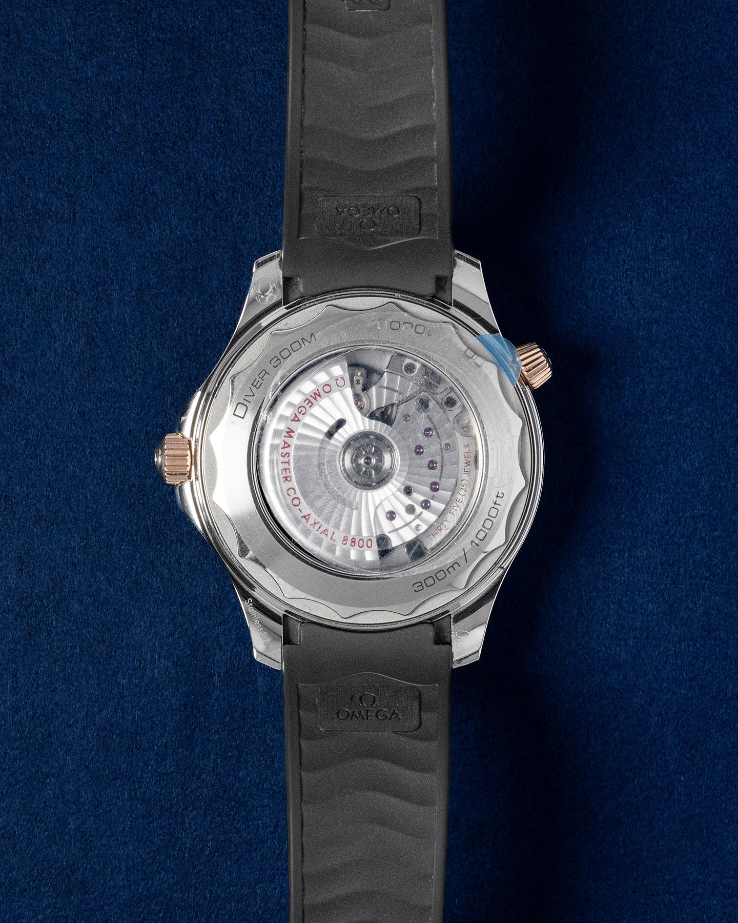 Steel and Rose Gold Omega Seamaster 300 21022422001002 Watch at Grand Caliber