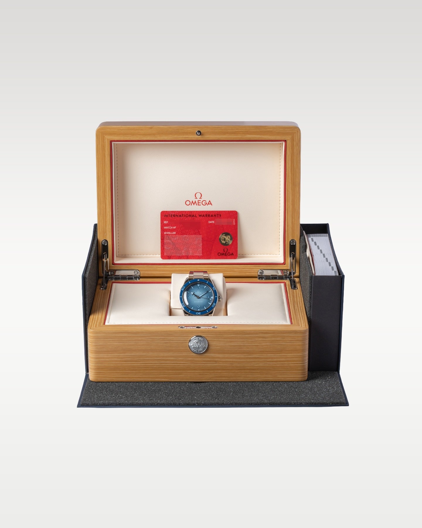 Summer Blue Omega Seamaster 300 234.30.41.21.03.002 | Grand Caliber DFW, Texas