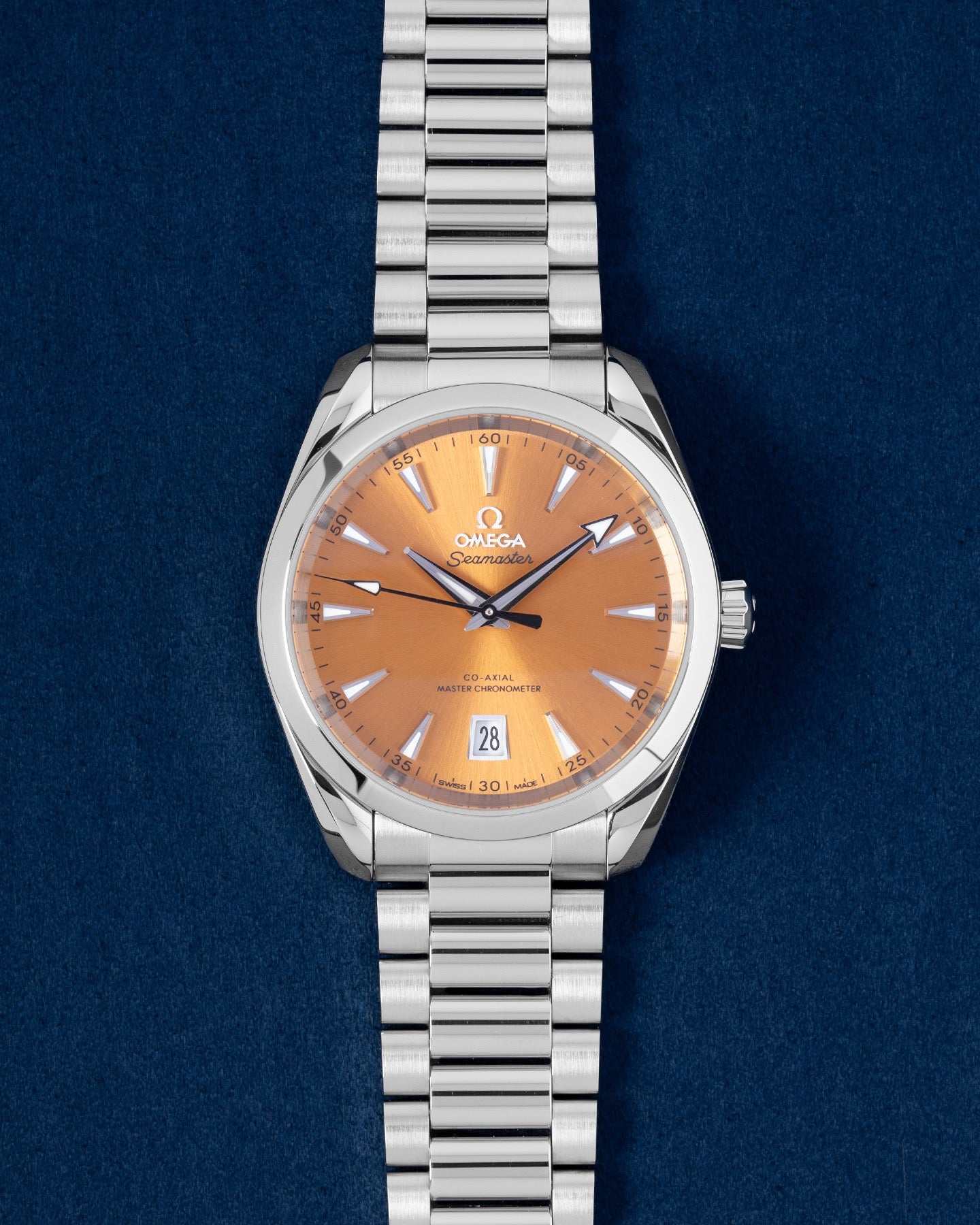 Orange Omega Seamaster Aqua Terra 38 150M | Grand Caliber Dallas, Texas