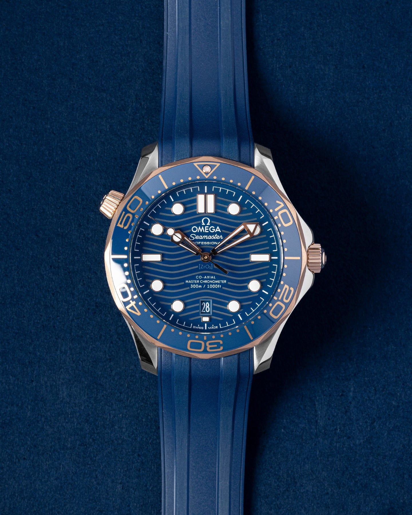 Blue Omega Seamaster Diver 300M 210.20.42.20.03.002 | Grand Caliber DFW Texas