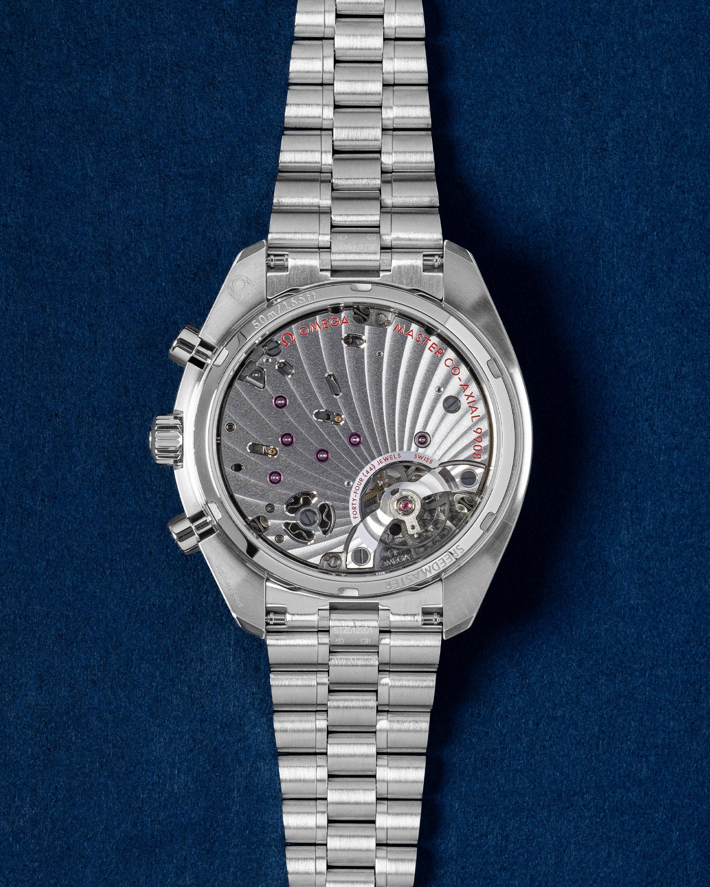 Omega Speedmaster Chronoscope 32930435102001 43mm Blue Silver Watch at Grand Caliber