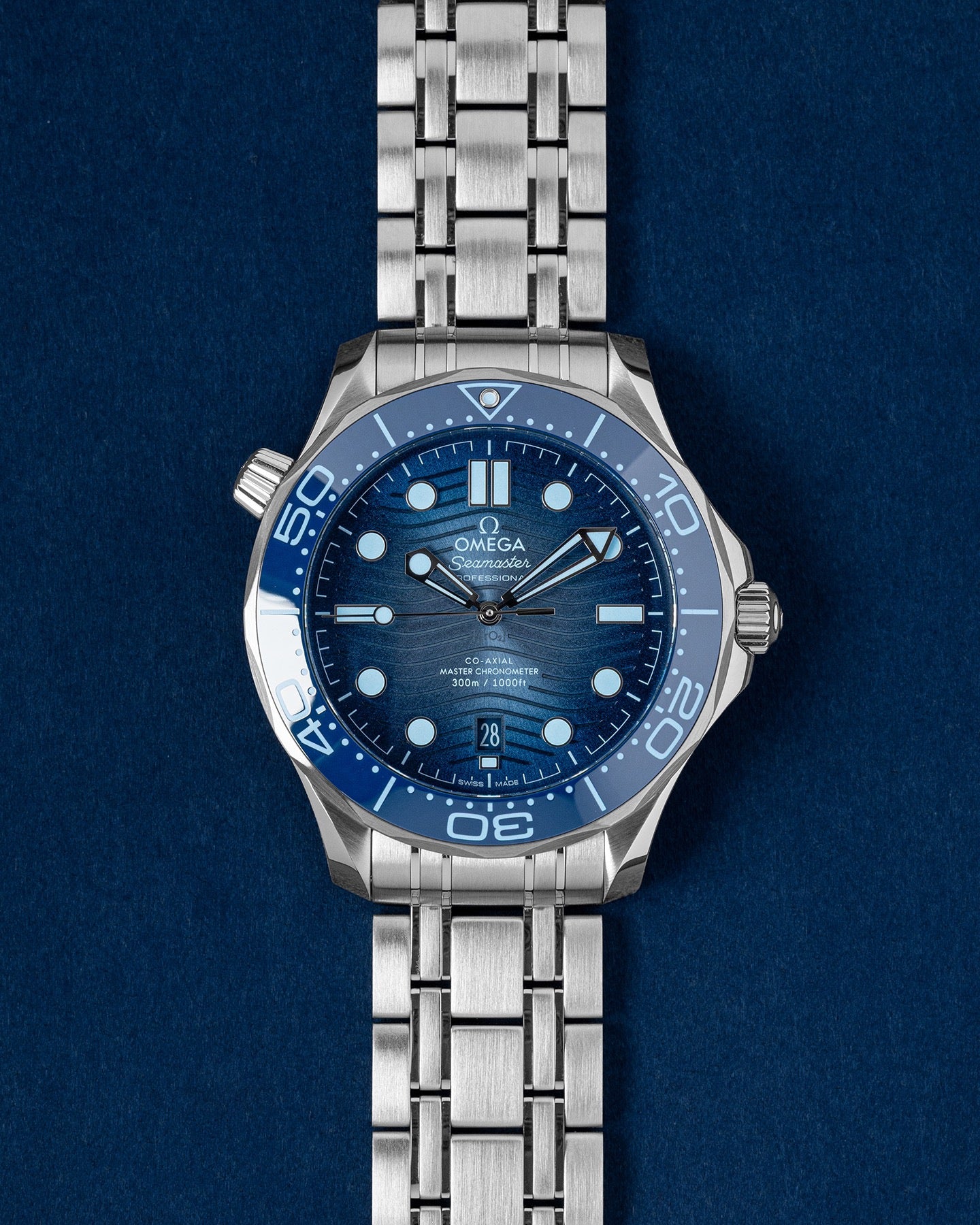 Omega Summer Blue Seamaster Diver 300m 75th 210.30.42.20.03.003