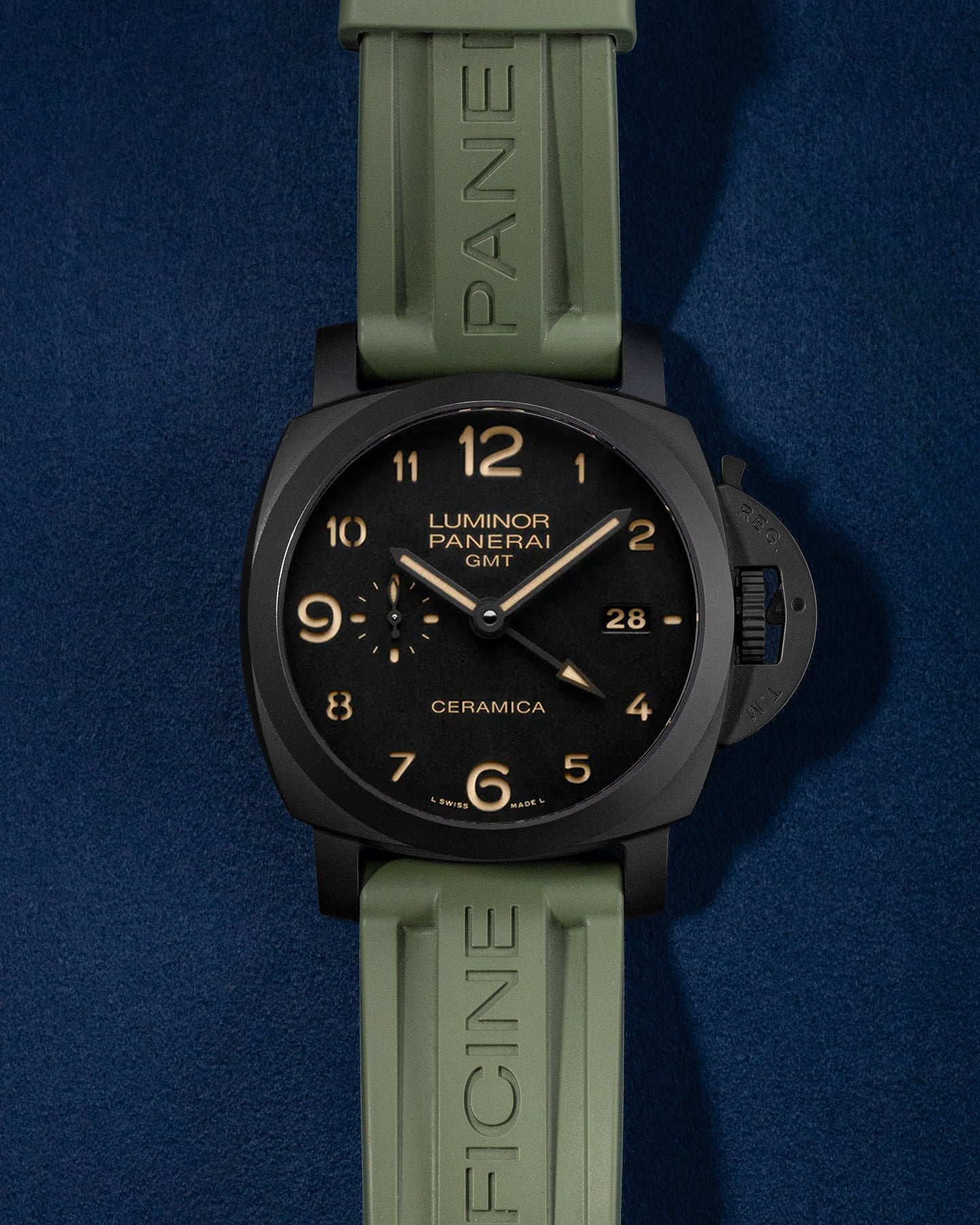 Luminor 1950 3 Days GMT PAM 00441 Ceramic Panerai Watch | Grand Caliber Dallas