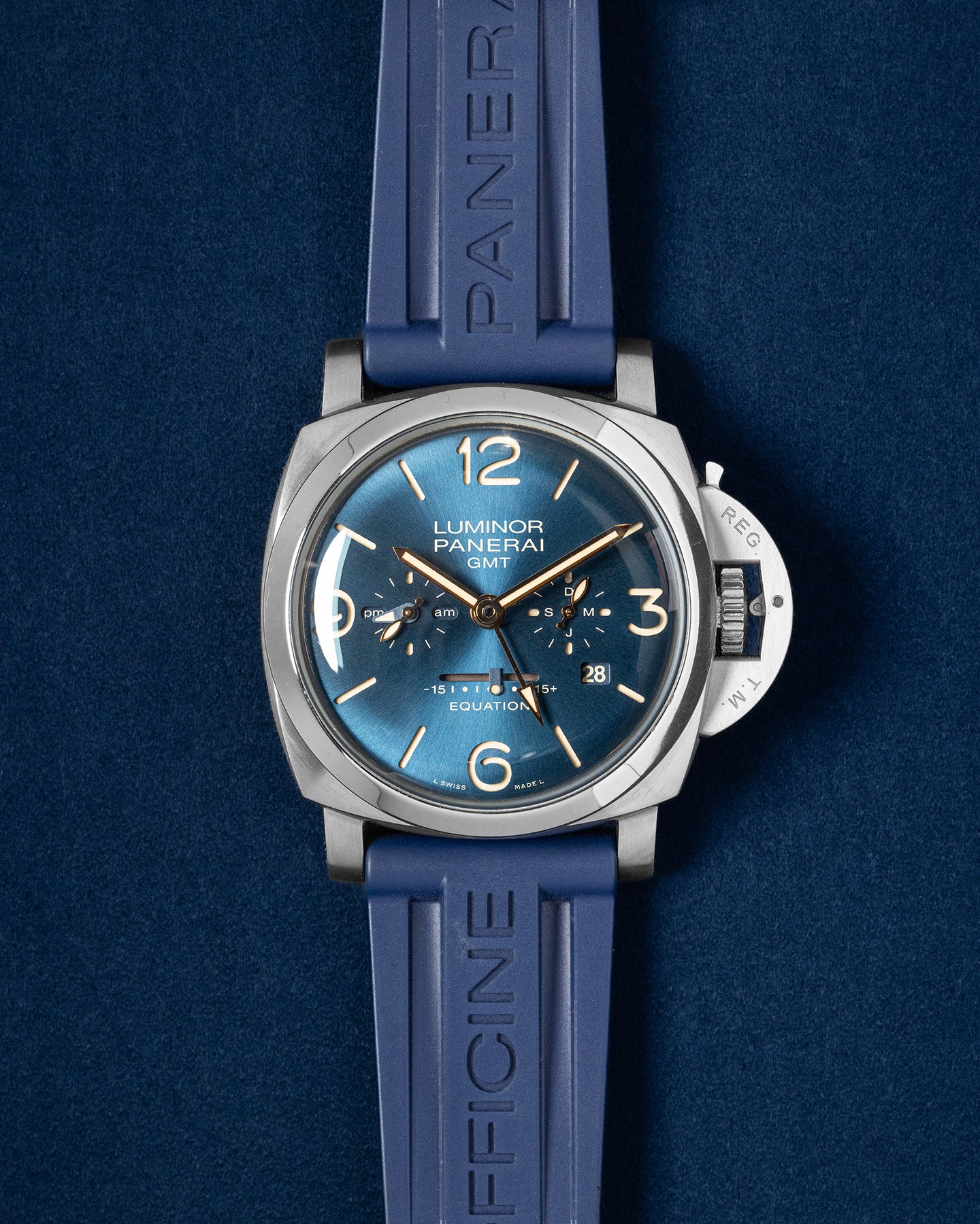 Blue Titanium Panerai Luminor Equation Of Time GMT PAM00670 | Grand Caliber