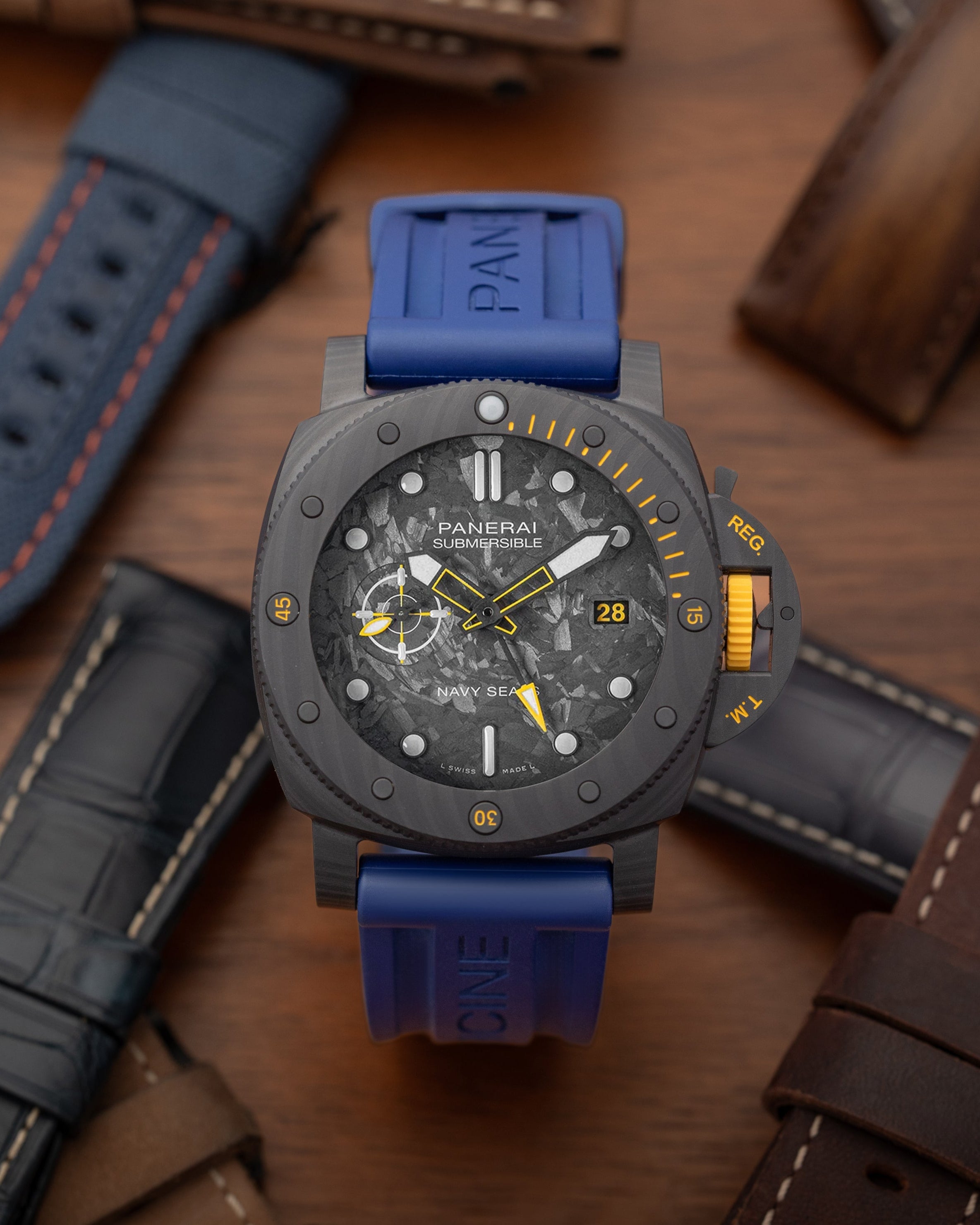 Panerai Submersible GMT Carbotech Navy Seals PAM 01324 at Grand Caliber | Panerai Dallas