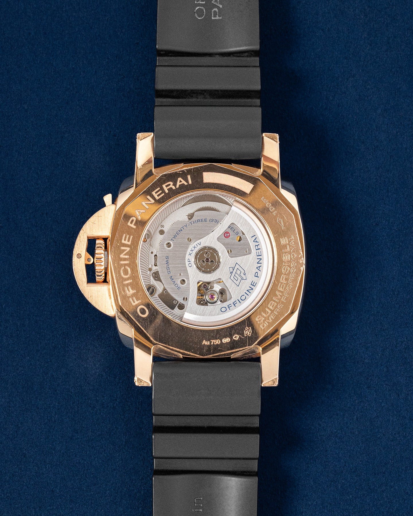 Rose Gold Panerai Submersible Goldtech Pam 00974 Watch | Grand Caliber Dallas