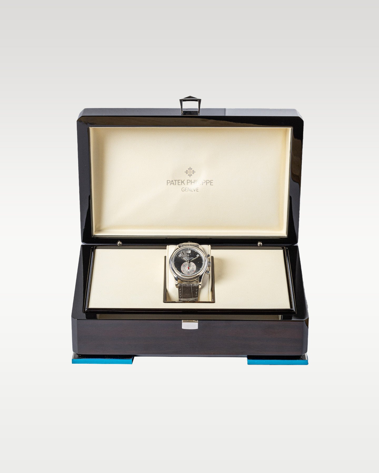40mm Patek Philippe Annual Calendar 5960P Platinum Slate Gray Dial Watch