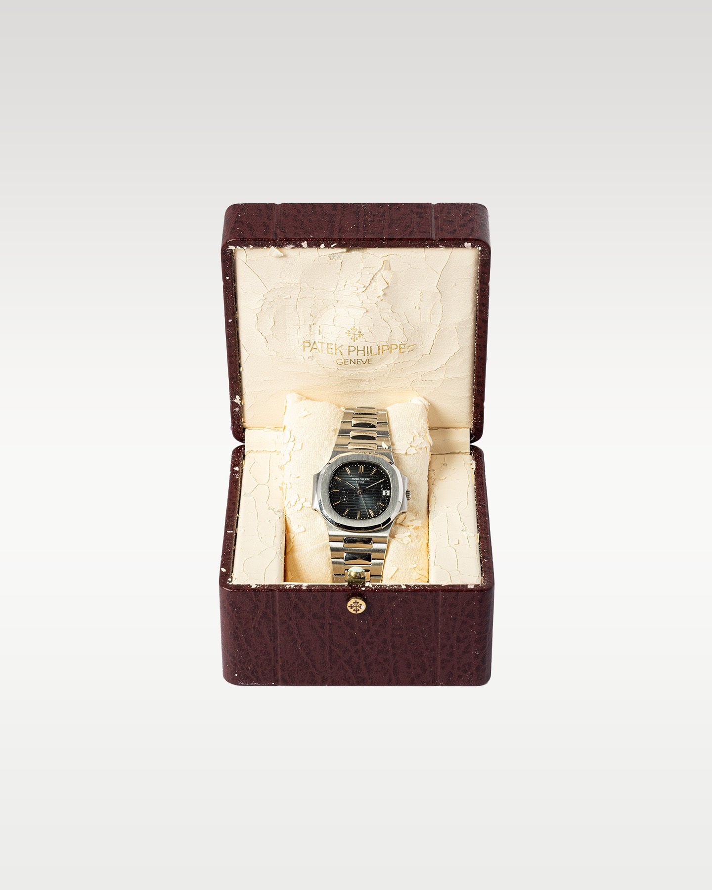 37mm Stainless Steel Patek Philippe Nautilus 3800/1A Blue Gilded Dial Watch