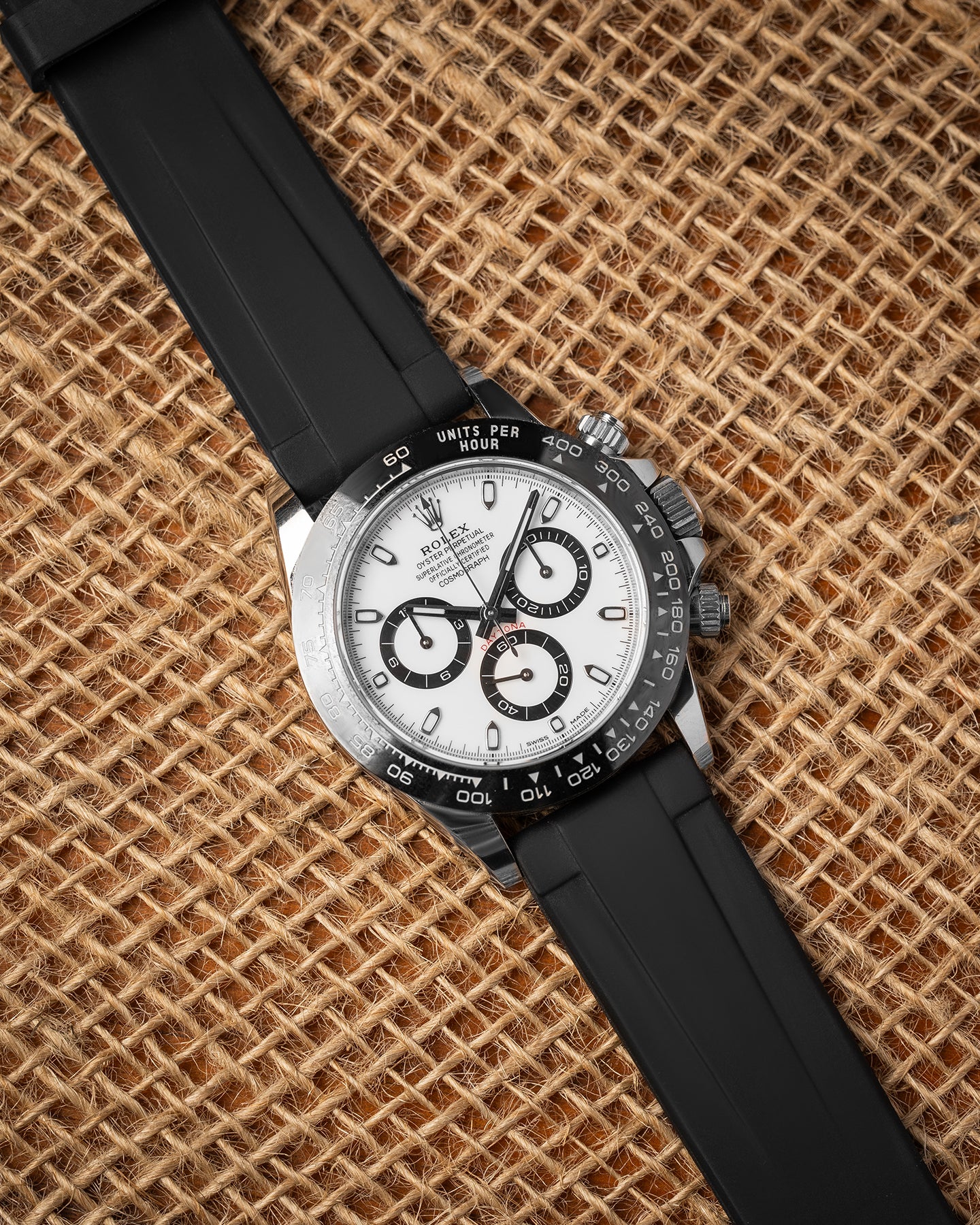 Quick Release Rubber Strap in Black
