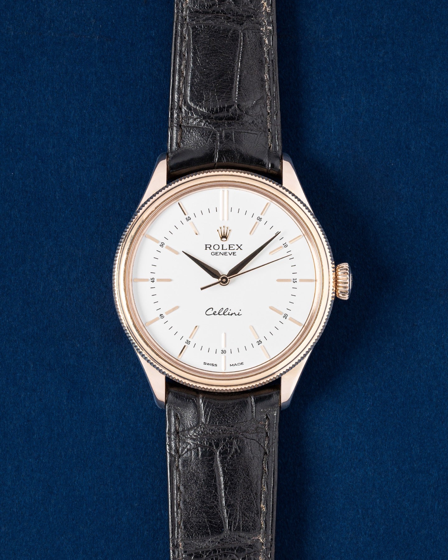 2021 Rose Gold Rolex Cellini Time 50505 | Grand Caliber Watches Dallas
